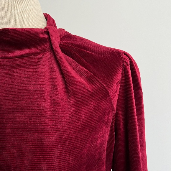 Chenault - Burgundy Long Sleeve Shirt - Picture 4 of 9